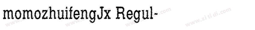 momozhuifengJx Regul字体转换